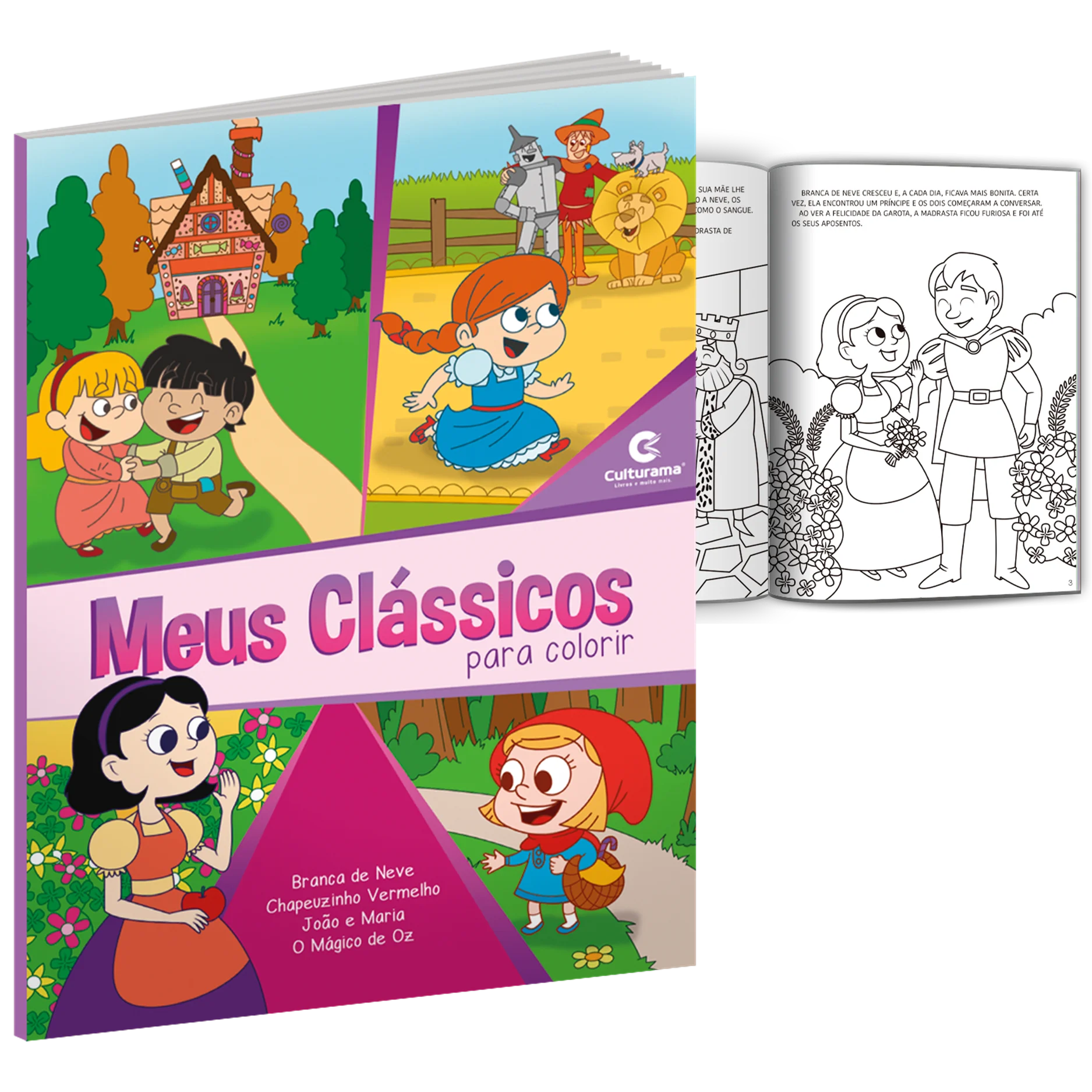 Children's Book Activity History Classic Read Coloring Pink