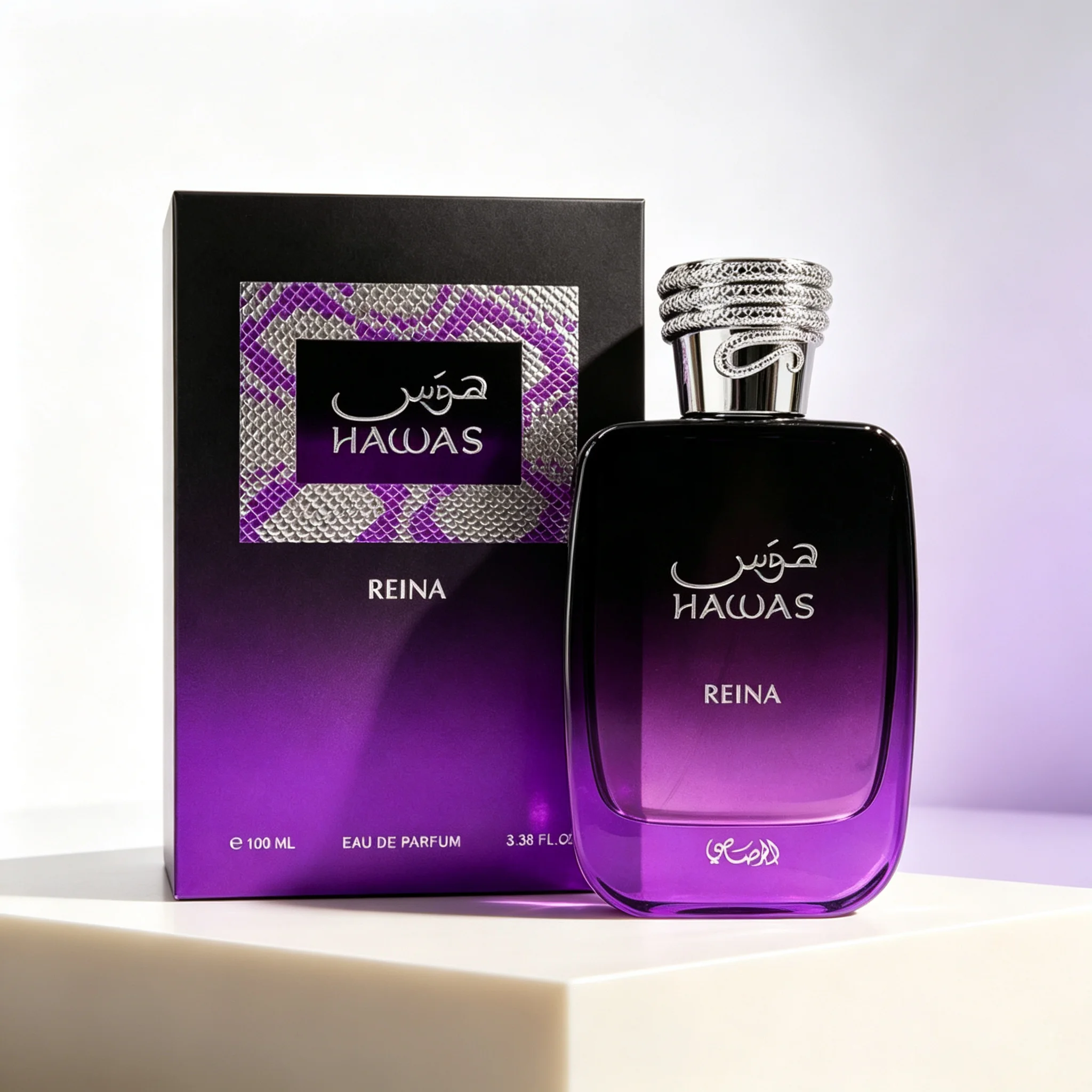 Rasasi Hawas Reina Eau de Parfum Spray for Women – Royal Oriental Floral & Sweet Fruity Scent, Long-Lasting Premium Arabian Fragrance, Perfect Gift, 3.4 fl oz / 100 ml view 5