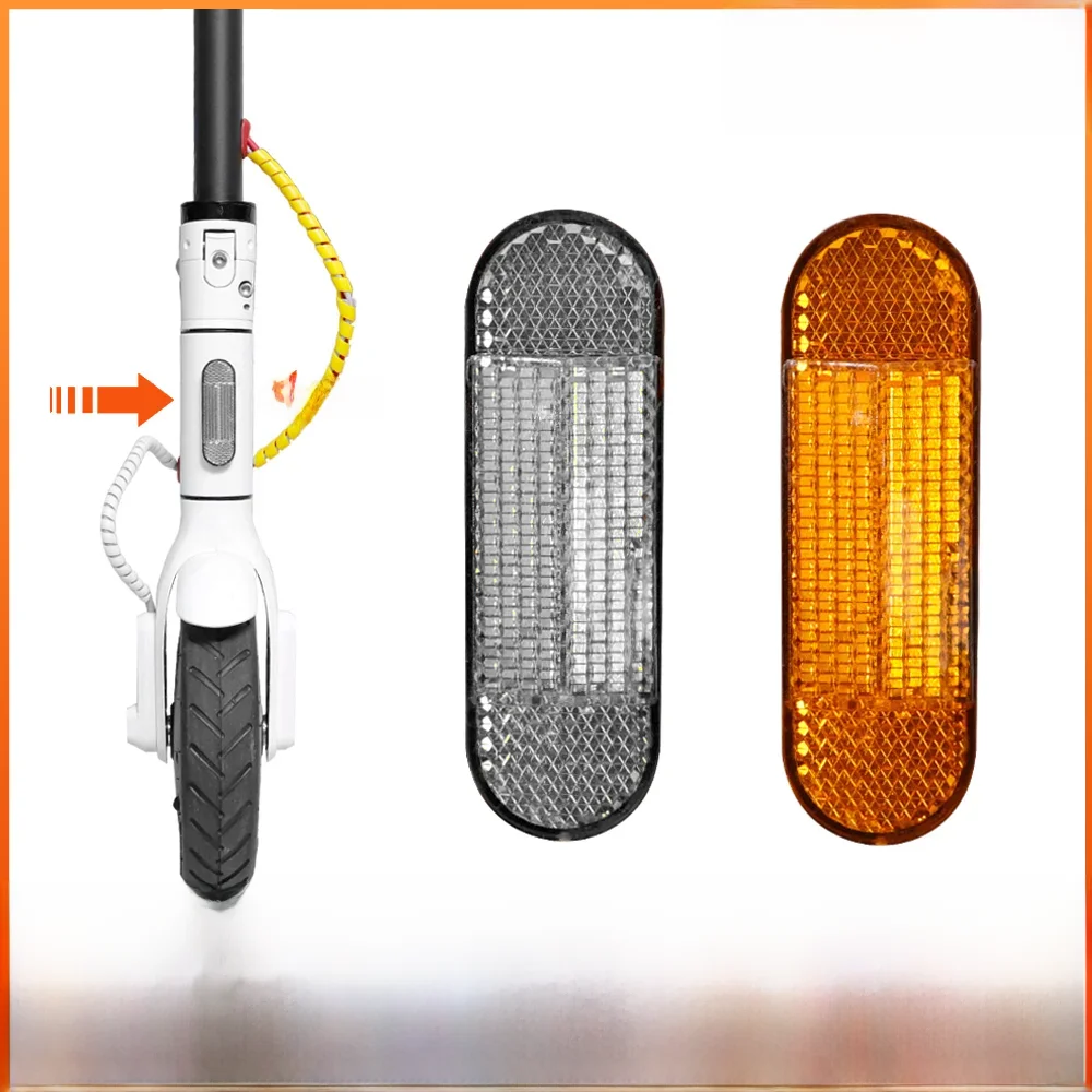 Tube réfléchissant de sécurité avant, réflecteur d'avertissement nocturne, coque de protection pour Scooter électrique Xiaomi 1S Pro Pro2 M365, pièce Durable et robuste