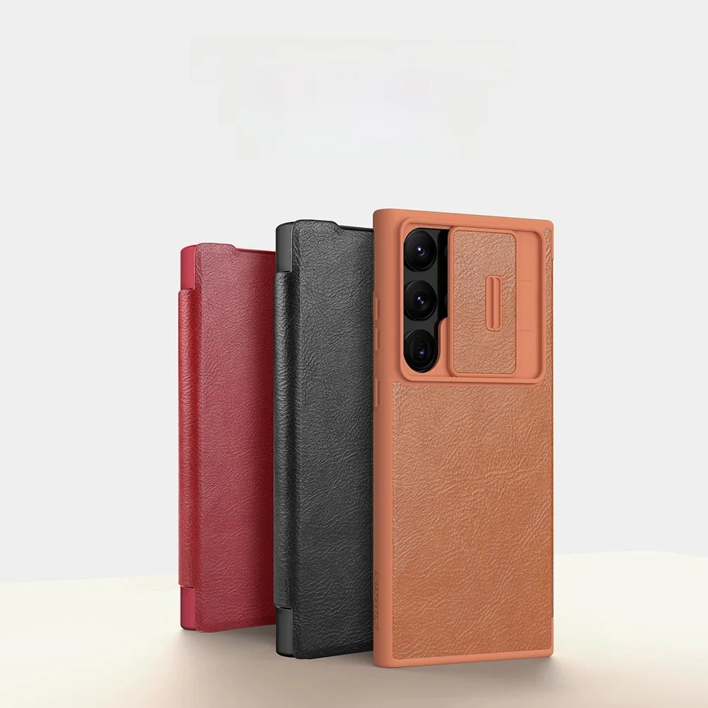 Do Samsung Galaxy S23 Ultra etui NILLKIN skórzane etui Qin skórzane etui do Samsung S23/ S23 Plus klapki — zdjęcie produktu 7