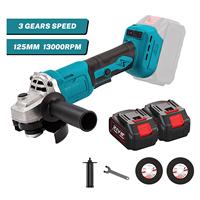 1000W 125MM Brushless Cordless Electric Angle Grinder 3 Speed Cutting Machine DIY Woodworking Power Tools For Makita 18V Battery