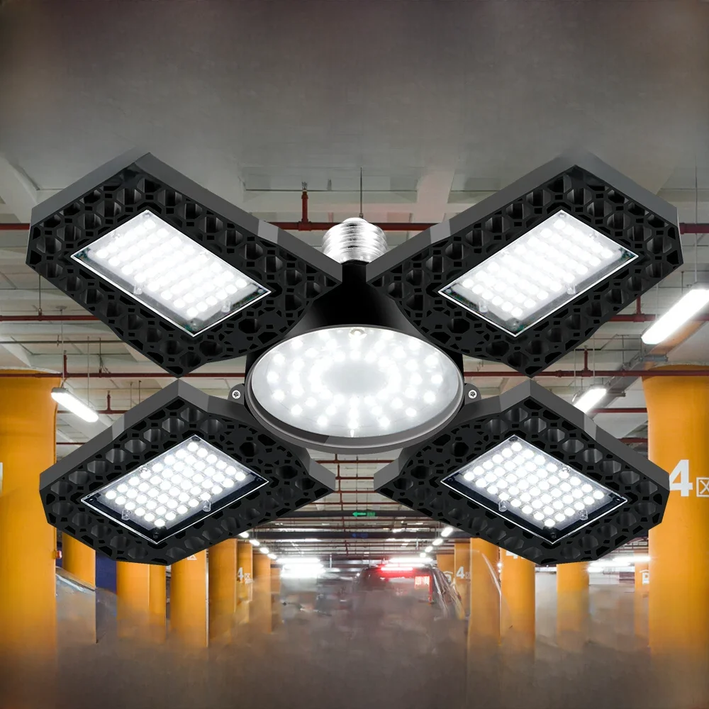 LED-Lampe E27 Garage Lampe faltbar verformbaren Scheinwerfer 220V Flutlicht 200W 300W 400W für