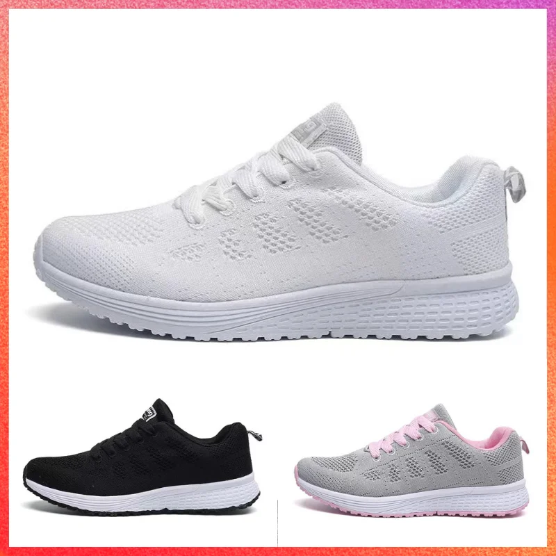 

TopSelction Running Shoes For Women Lightweight Size 35-44 Athletic Shoes Jogging Walking Zapatos Deportivos Outdoor Breathable