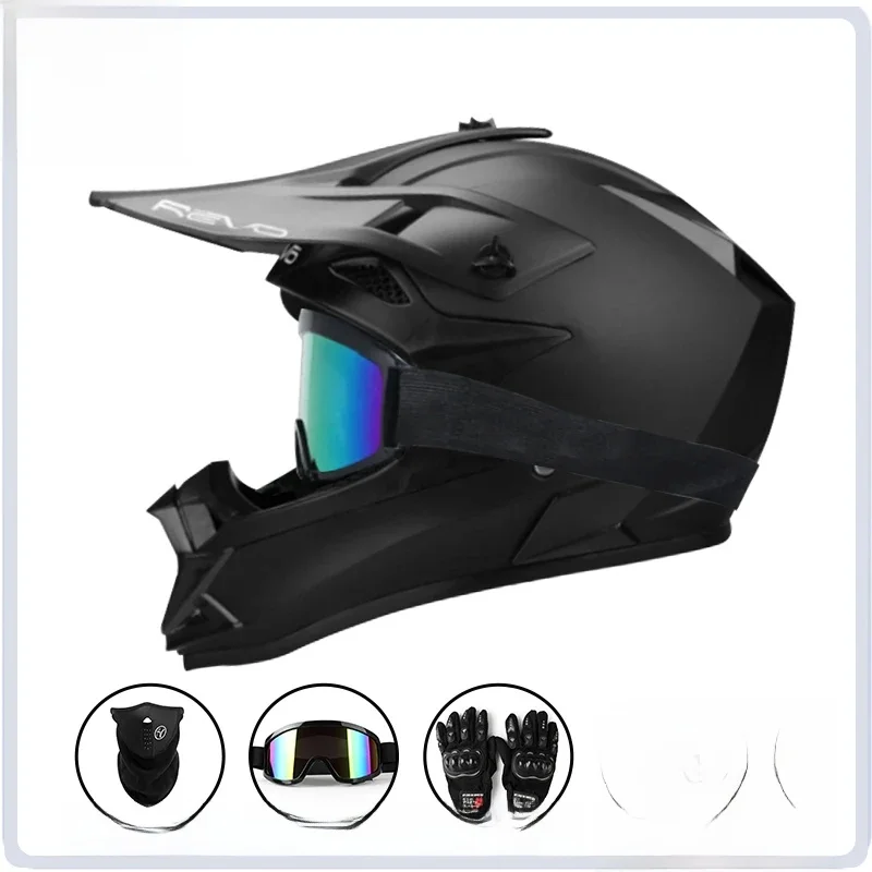 AliExpress VGV Motorbike Helmet children helmet 3 Piece Gift Off-Road bike downhill AM DH cross helmet Street Riding Safety Full Face Helmet