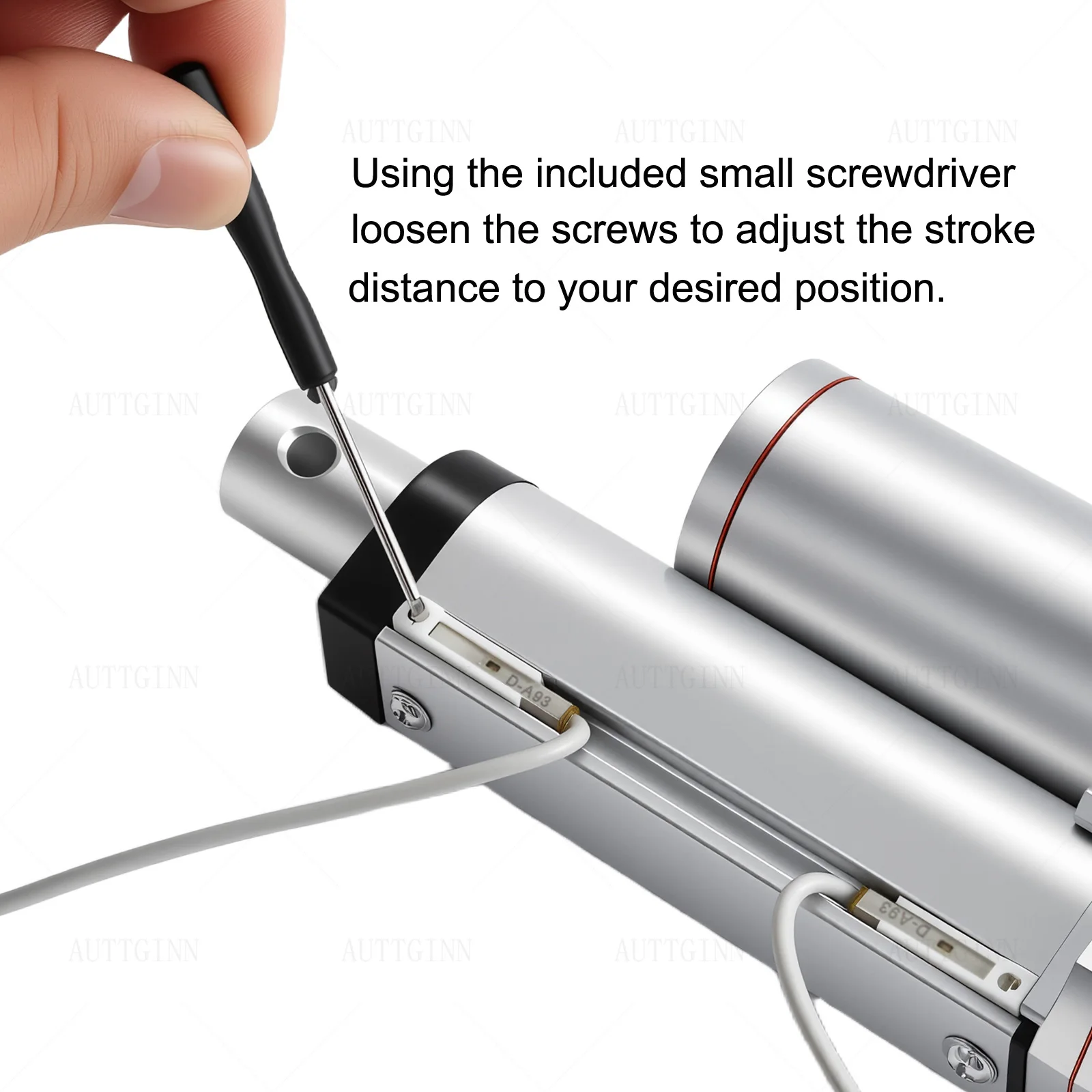 

Adjustable Stroke Electric Linear Actuator with Magnetic Limit Switch DC12V 750N 10mm/s 50mm stroke Length For Autom equipment