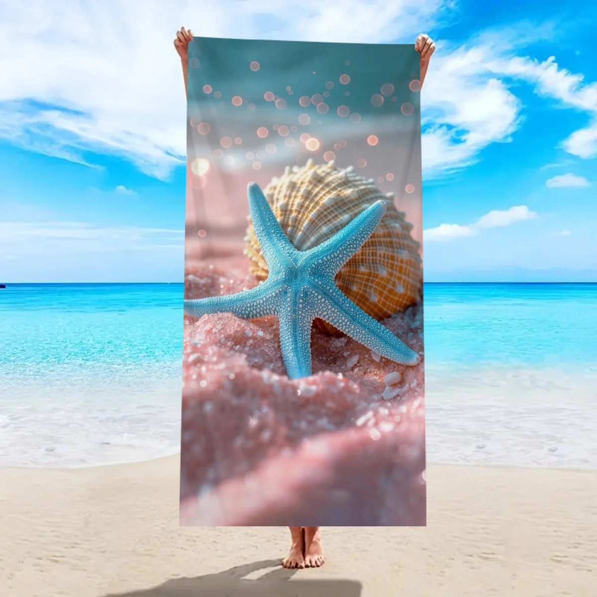 Toalla de playa Ocean Element, adecuada para deportes al aire libre, natación y centro de fitness, toalla de playa multifuncional, 1 ud.