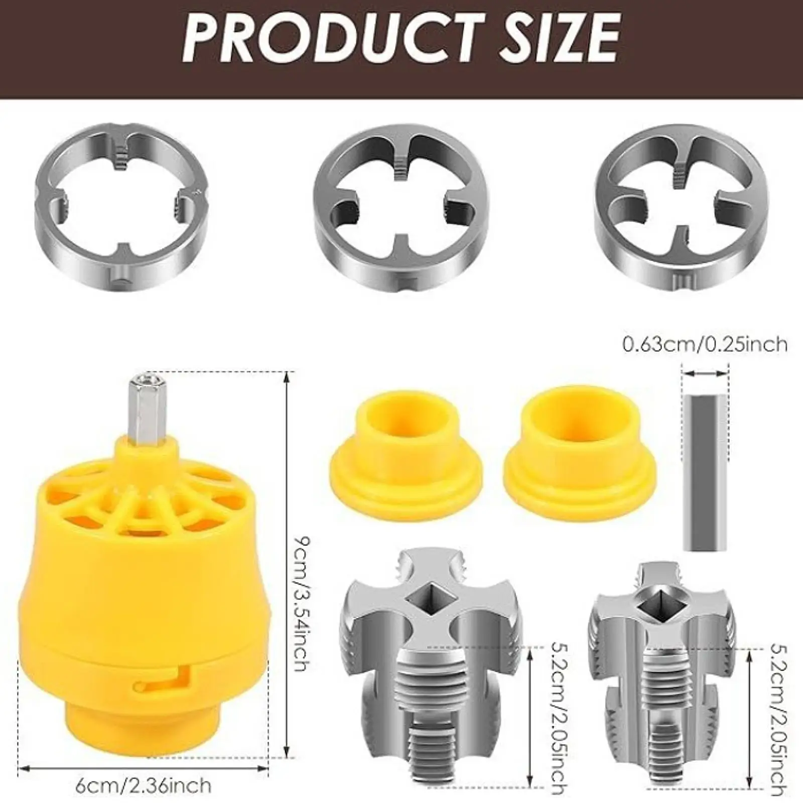 전기 드릴 호환 PVC 파이프 스레더 키트 PVC 스레드 메이커 도구 파이프 스레더 전문 스레딩 배관 도구