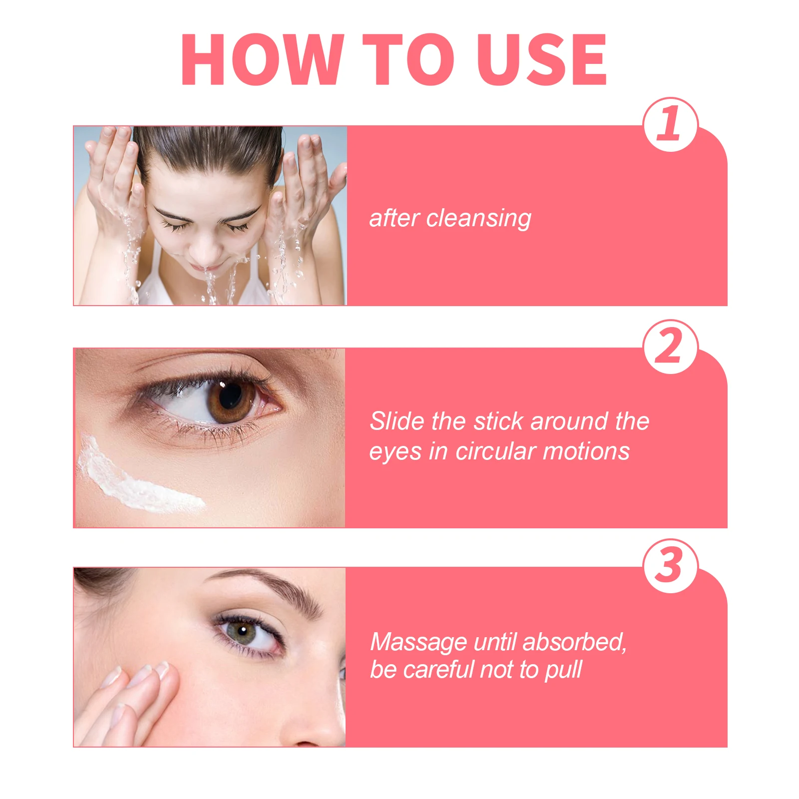 Eye Stick Retinol Firming Skin Moisturizing Anti-Puffiness Dark Circles Removing Eye Bags Lifting Skin Care Nourishing Eye Cream