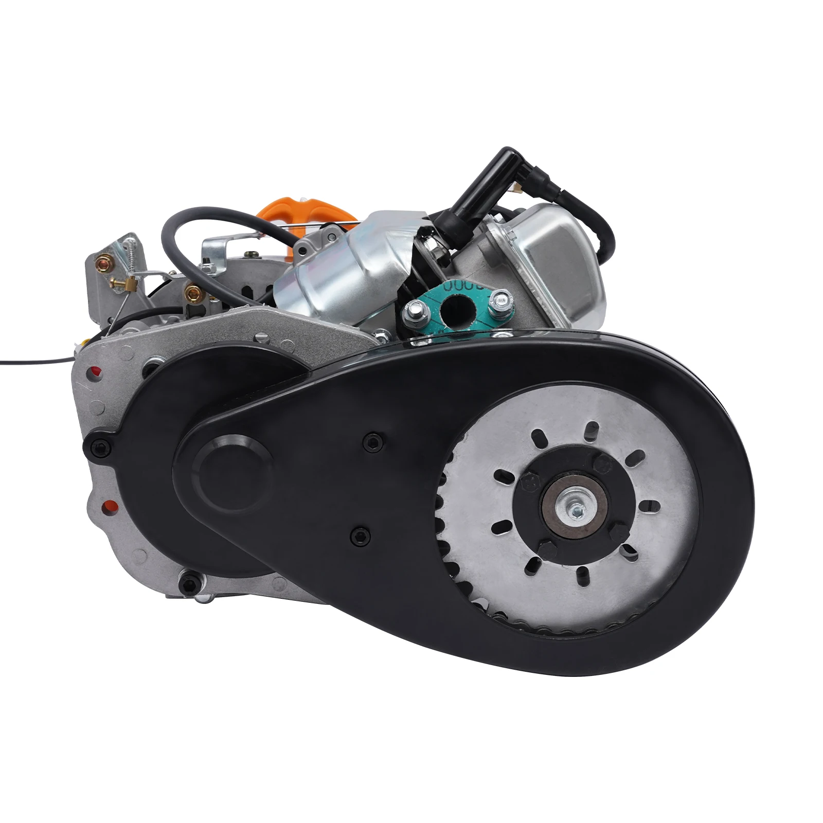 طقم محرك دراجة بمحرك من الألومنيوم ، أسطوانة واحدة ، غاز رباعي الأشواط ، محرك دراجة بمحرك يعمل بالبنزين ، سكوتر ، أسود ، 100CC