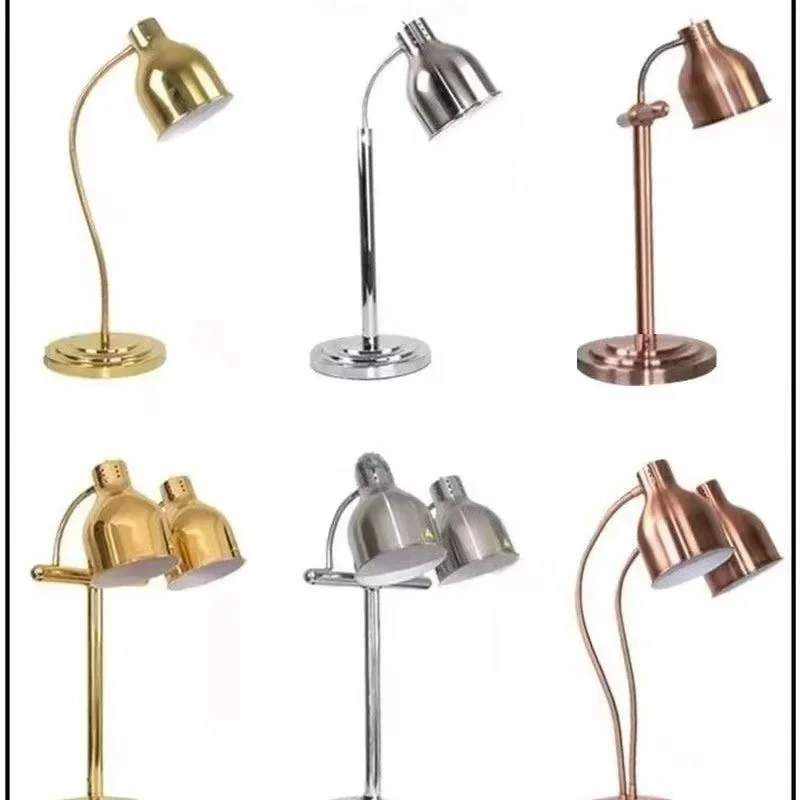 Dubbele kop buffet voedsel isolatie licht voedsel pizza display lichtslang licht schommel licht verwarmde barbecue Hotel Restaurant - afbeelding 2