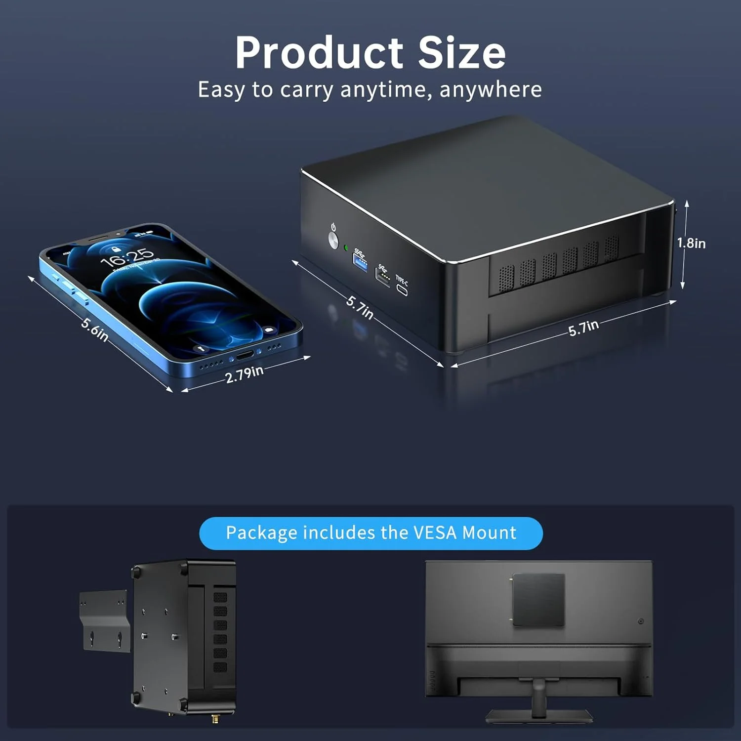Игровой мини-ПК Partaker 12-го поколения Intel i9 12900H i7 12650H i5 12450H Windows 11 PCIE4.0 Dual LAN 2.5G Мини-игровой компьютер WiFi6