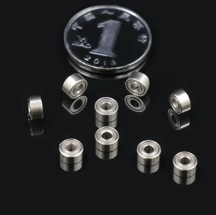 10szt 682ZZ 681 1*3*1mm 681X 1.5*4*1.2mm 681XZZ 1.5*4*2mm 682ZZ 2*5*2.3mm Łożysko ekranowane łożyska kulkowe poprzeczne Miniaturowe — zdjęcie 2