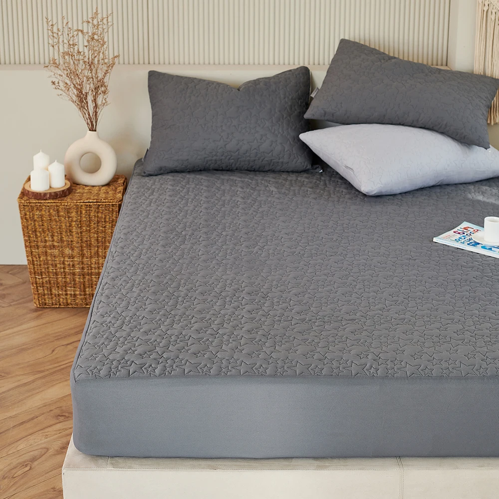 غطاء مرتبة مبطن مريح للفصول الأربعة من Desinew مضاد للبكتيريا مقاس S، Ss، Q 6 ألوان #4