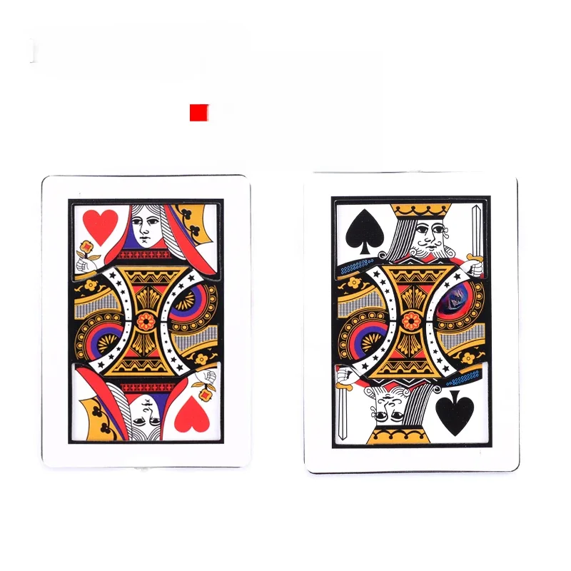 Petites cartes automatiques, Monte (Q à K), accessoires magiques, 6.3x8.7cm