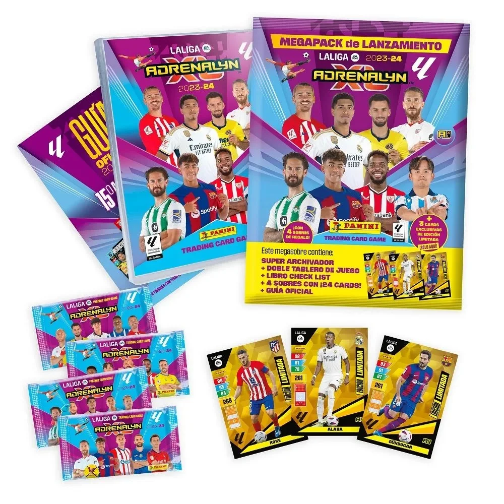 Archivador y 29 Sobres Adrenalyn XL 2023/24 de la Liga EA Sportsl - Coleccionables Oficial de Panini - (LEED DESCRIPCIÓN PARA MAS INFORMACIÓN SOBRE