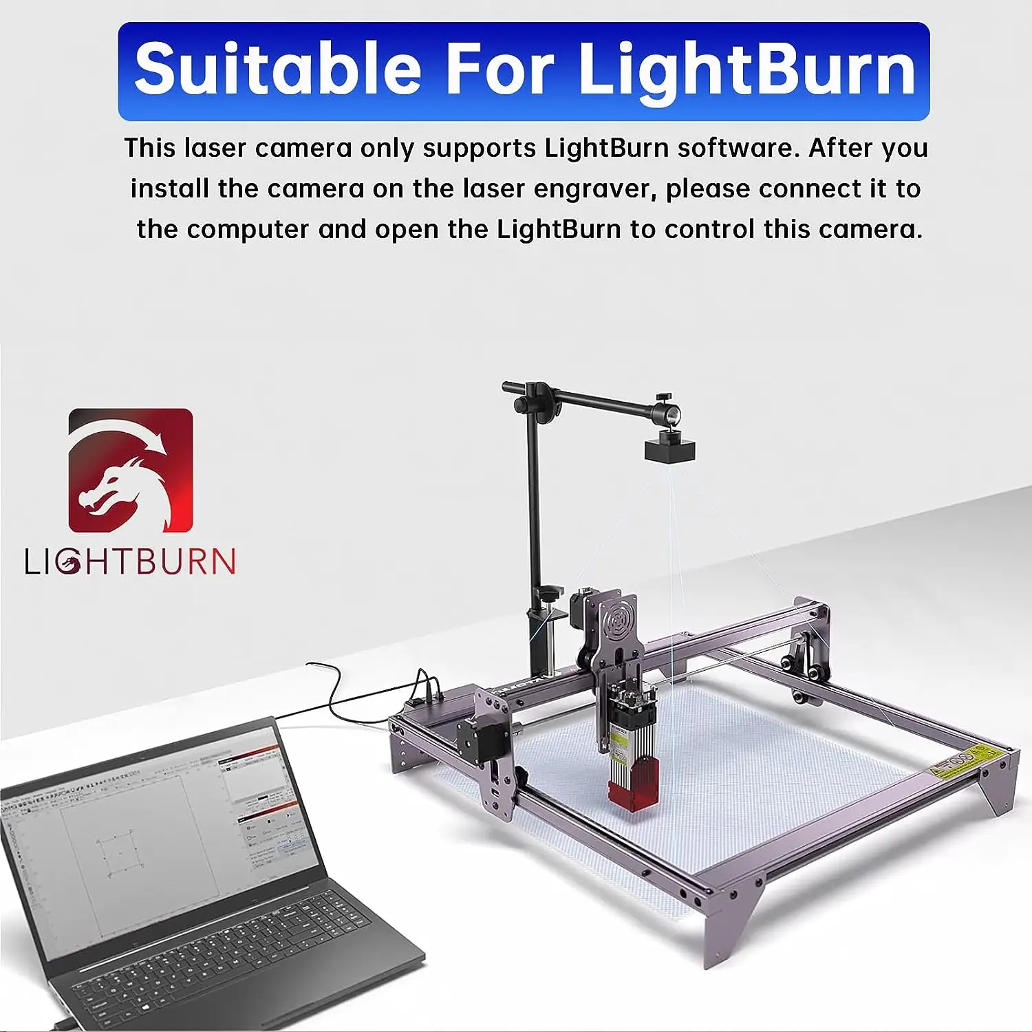 ATOMSTACK MAKER AC1 Lightburn Camera for Laser Engraver Precise Positioning Work Preview Multitask Operation Video Record