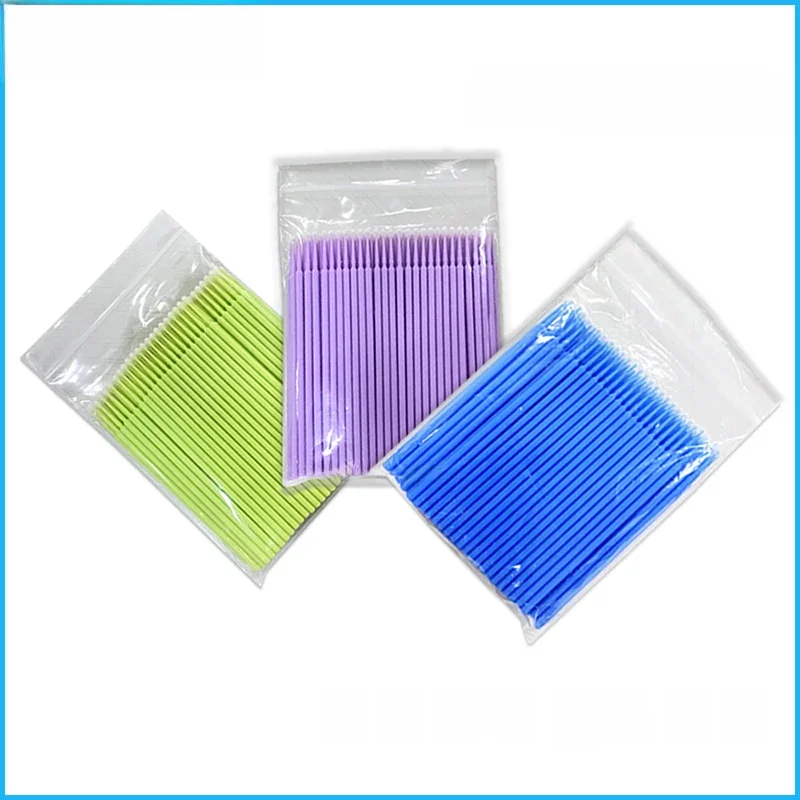 PIORPOY 100 pièces/sac dentisterie jetable Micro brosses applicateurs Micro brosse Odontologia outil d'extension matériaux dentaires