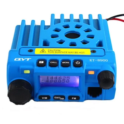 Imagem -04 - Qyt Kt8900 Walkie Talkie Transceptor uv 136174mhz 400480mhz Banda Dupla fm Rádio Móvel 200ch Azul