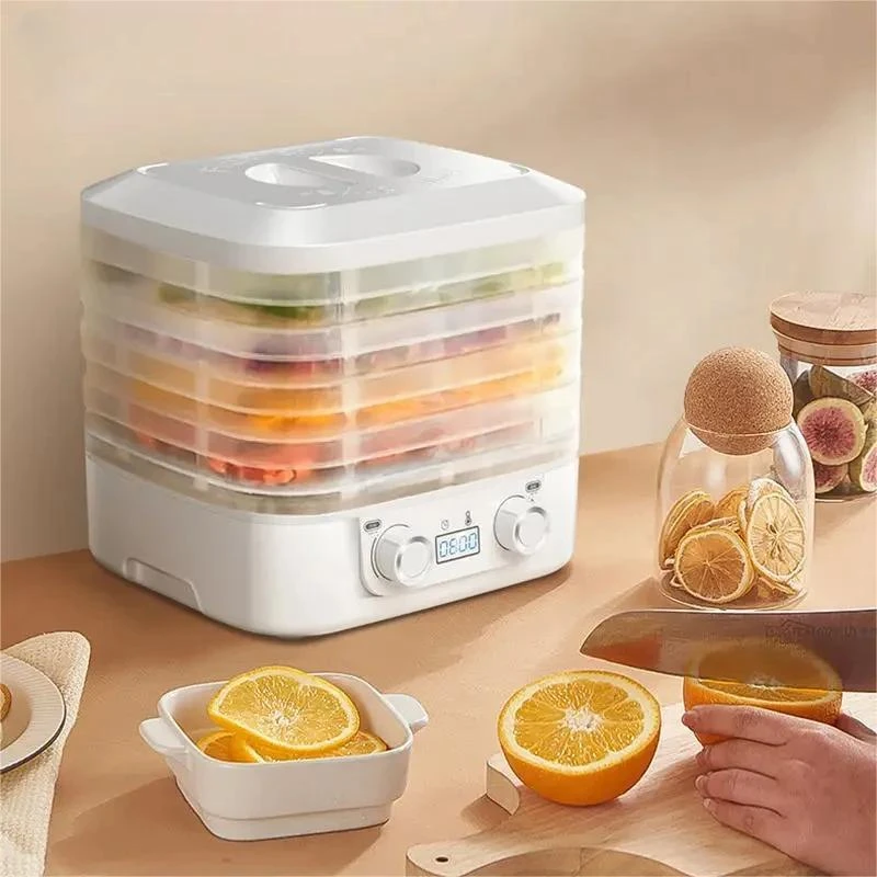 5 Layers Intelligent Fruit Dryer Thermostatic Food Dehydrator Fruit Vegetable Meat Dehydrated Pet Snack Drying Machine 220V