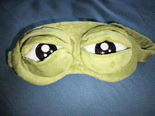 Pepe Frog Plush Sleep Mask photo review