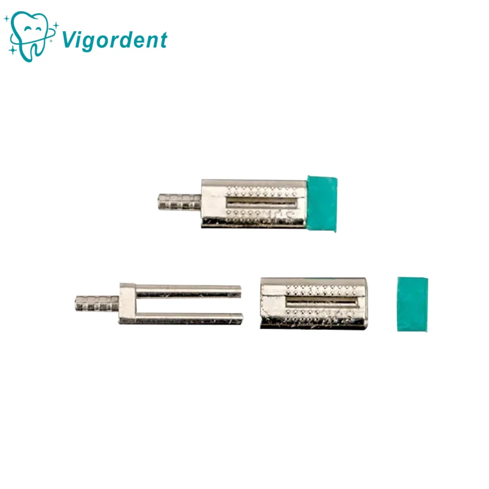 Vigordent 1000Set/bag Green Dental Double Twin Pins with Plastic Sleeves with Pindex Work Use Dental Lab Accessories Dowel Pin