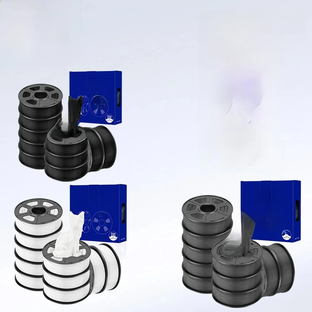 JAYO 10 rollen 3D PETG/PLA/PLA PLUS/PLA Meta/PLA Matte printerfilament 1,75 mm 100% geen bel niet-giftige 3D-printmaterialen - afbeelding 2