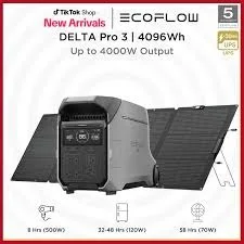 

A NEW ARRIVAL BEST SELLING New 2025 EcoFlows DELTA Pro 3 Portable Power Station 120V and 240V outputs with up to 6000W