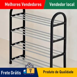 Sapateira Minimalista Resistente Ajustável para Armário Casa Quarto Apartamento Organizador - Envio Rápido para todo o Brasil