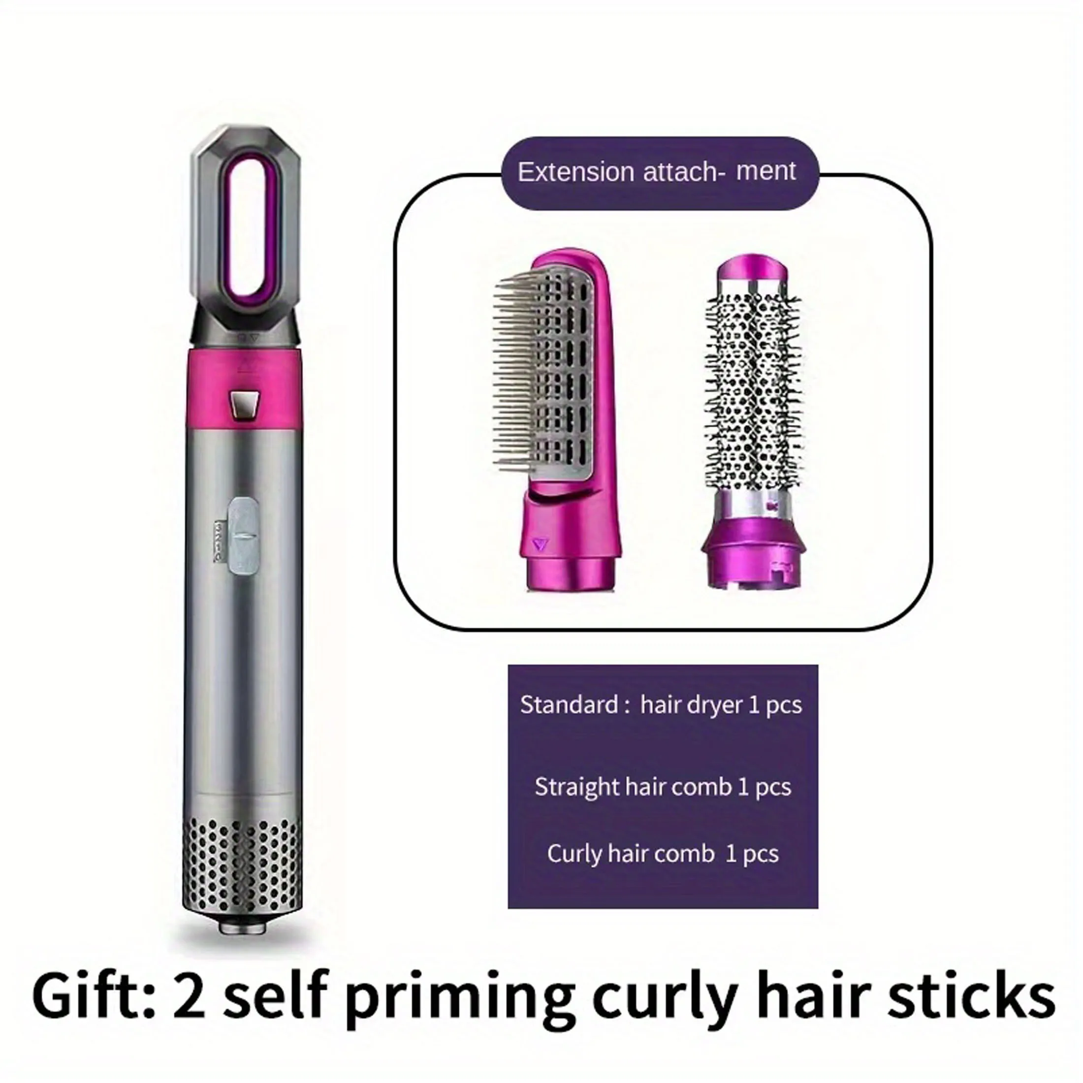 1pc Hot Air Comb, Multifunctional Hair Styling Straight Hair Comb, Portable Hair Comb, Household Hot Air Comb, Styling Tool