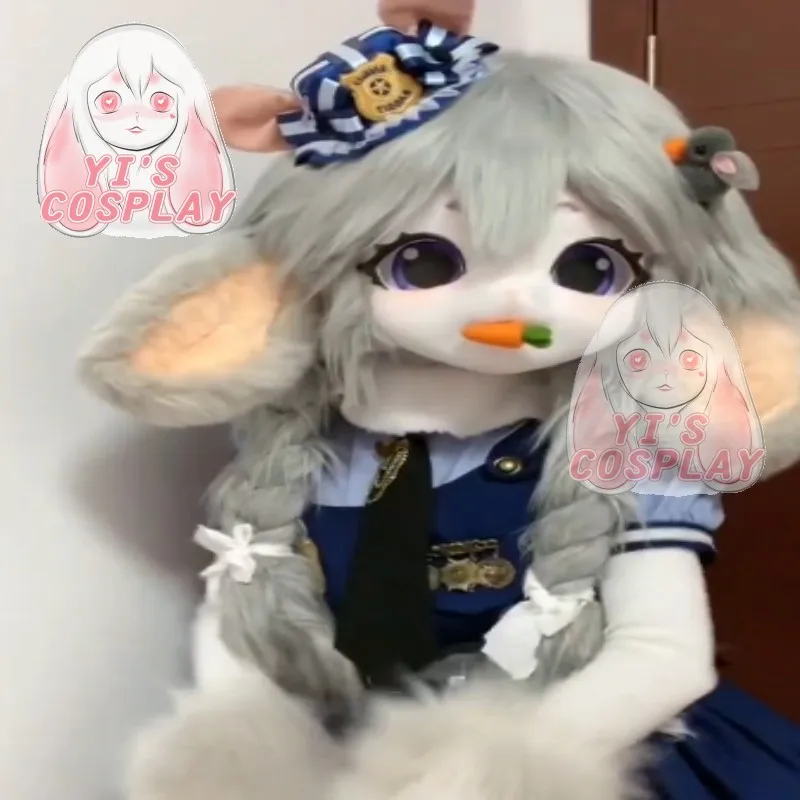 Yis cosplay Custom Furry head Kigurumi Head Cosplay Kemono Fursuit Handmade Headsets Beast Customized Fursuit Kemono Head