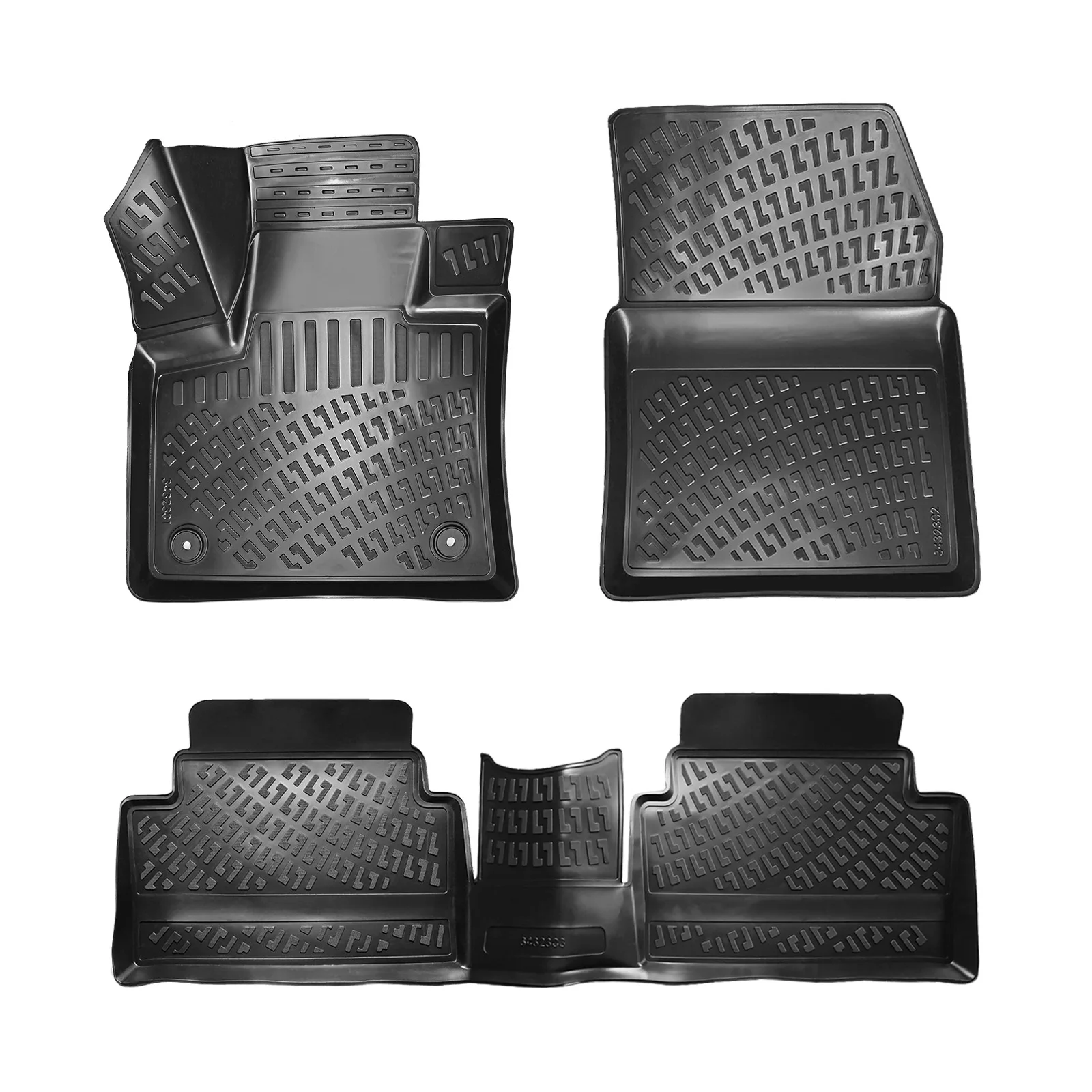 Floor Mats + Cargo Trunk Liner Fits Citroen C5 Aircross 2017-2024 Set - All Weather Maximum Coverage - Water Resistance