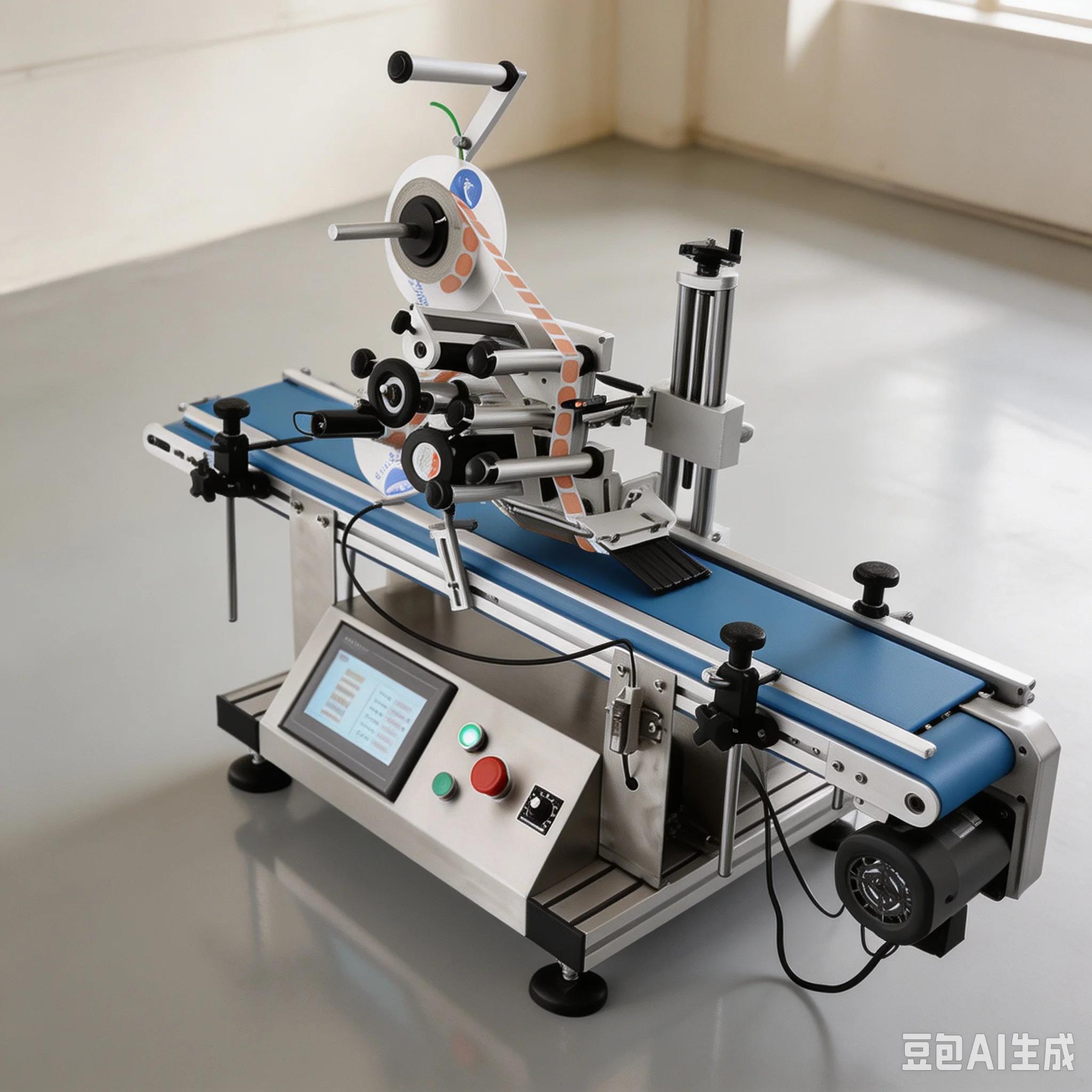 LT-150 Full Automatic Electric Flat Labeling Machine Drugs Bottle Labeling Device Medicine Box Case Bottle Touch Screen Control