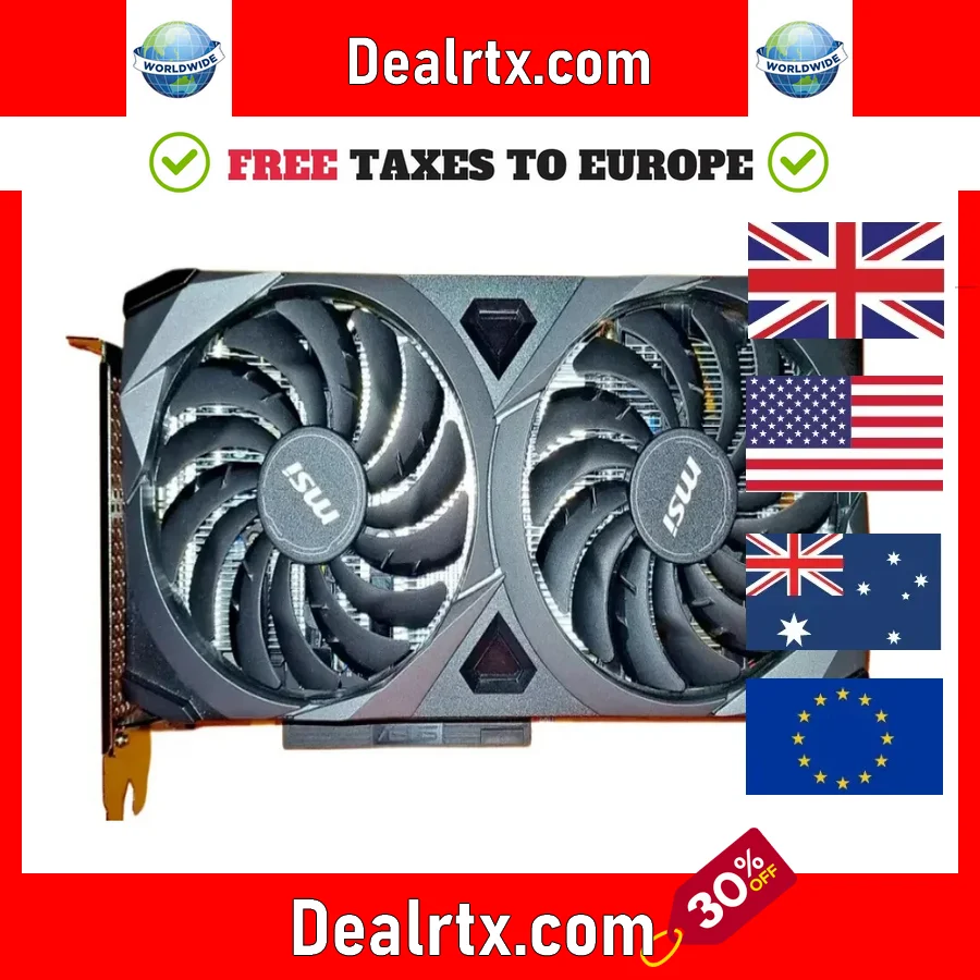 USED GeForce RTX 3060 VENTUS 2X 12GB OC Graphics Card, PCI-E Gen 4