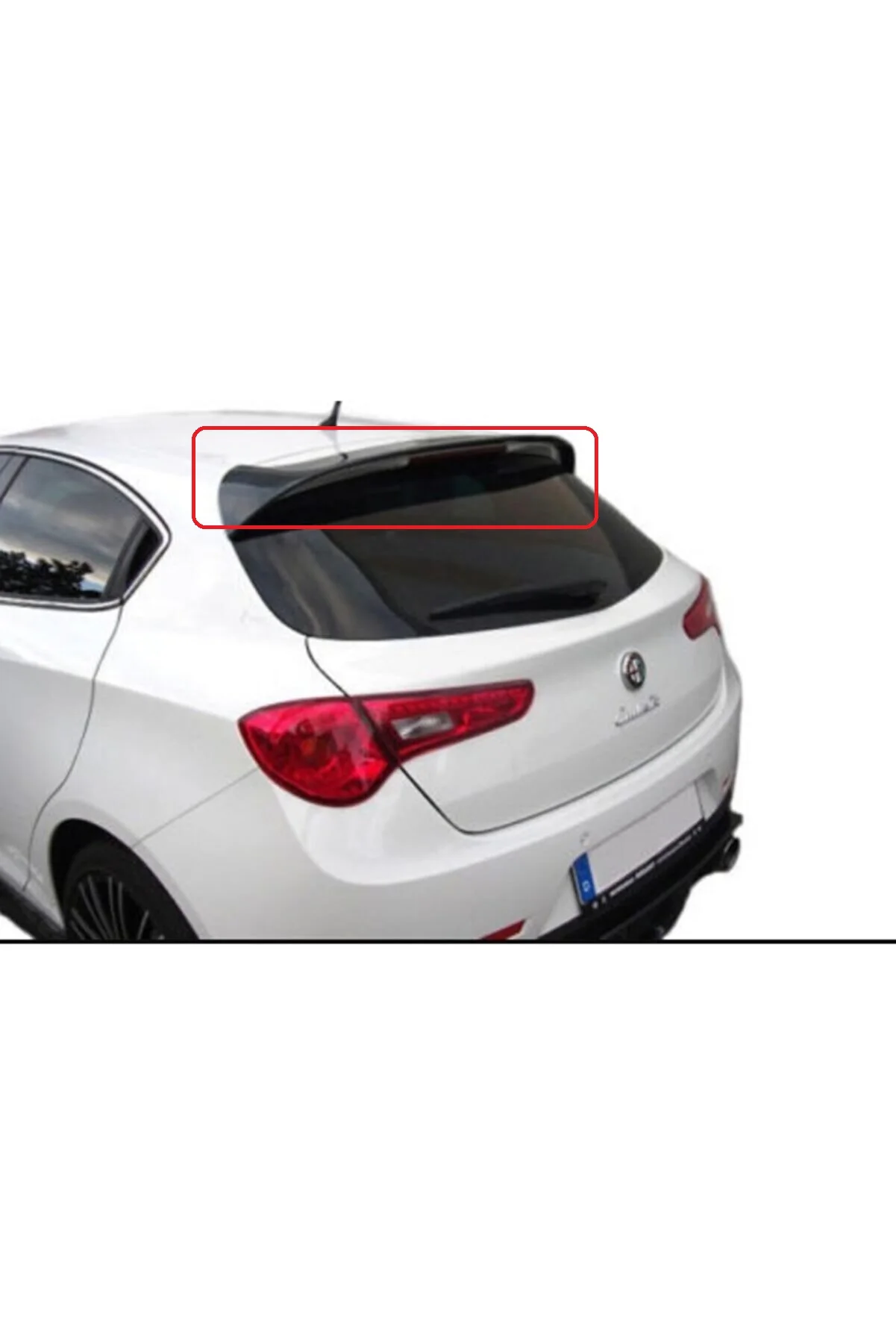 Spoiler For Alfa Romeo Giulietta ---Fiberglass Material Rear Roof Spoiler Wing Trunk Lip Car Styling Accessories Body Kit Rocker