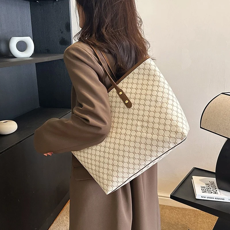 

Custom Fashion Designer Shoulder Bags Luxury Ladies Pu Leather Purses Handbags Wholesale Women Large Capacity Tote Bag