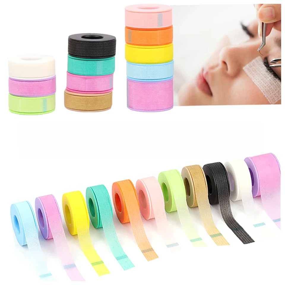 Ruban de Gel de Silicone pour rembourrage de cils, pour Extensions de cils, tampons pour peaux sensibles, patchs Hydrogel de 11 couleurs pour le maquillage des cils