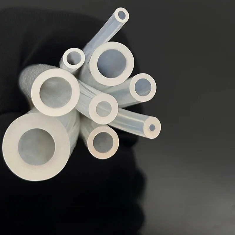 Tube en silicone ID 15/16/18/20/25/30/40/45/50mm, qualité alimentaire, flexible, pour boissons, résistant à la température, non toxique, transparent