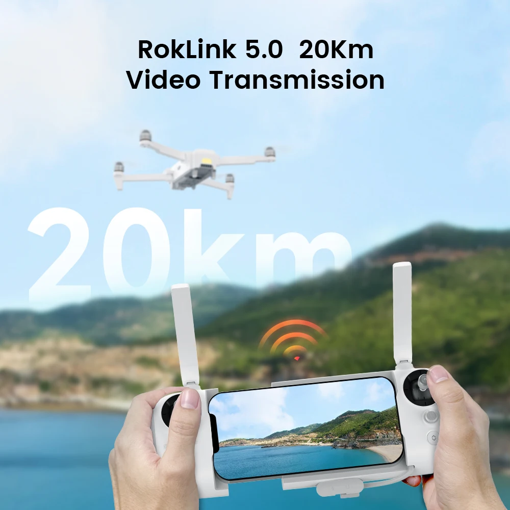 FIMI X8 Tele Max Drohne Dual Sony Kameras 4K 60fps 5.0 Roklink 20km Reichweite 3-Achsen Gimbal GPS AI Super Night Video RC Quadcopter