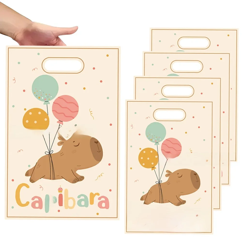 Capybara sacs cadeaux de fête d'anniversaire Capybara boîte Surprise butin Goodie sac sac de bonbons fournitures de réception-cadeau pour bébé cadeaux de fête pour enfants
