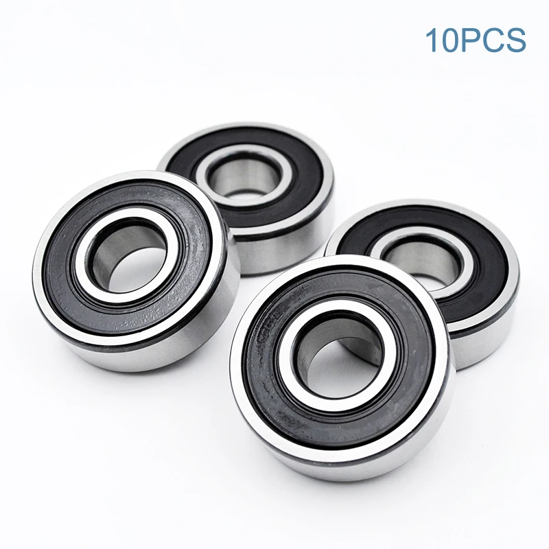 10pcs 6200 2RS ZZ 10*30*9mm 6200ZZ DDU 2Z Inner Diameter 10mm Chrome Steel Deep Groove Ball Bearings