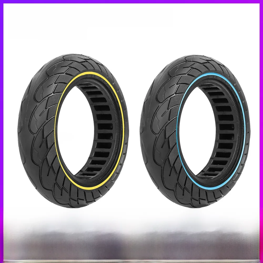 Pneus sans chambre à air 10x2.5, pneu solide 60/70 – 6.5 pour Scooter électrique Ninebot Max G30, pneu en nid d'abeille creux antidéflagrant de 10 pouces