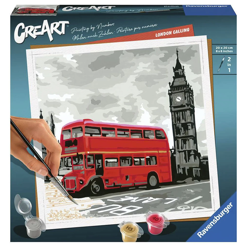 RAVENSBURGER CREART LONDON CALLING PAINTING KIT, 28997, original, toys, boys, girls, gifts, collector, store, new, games, family, puzzle