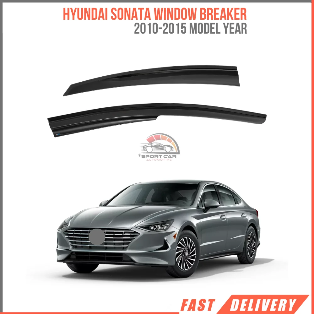 

FOR HYUNDAI SONATA 2010-2015 Sport Style glass spoiler 4 piece car rain protection Sport Style accessory-Free Shipping