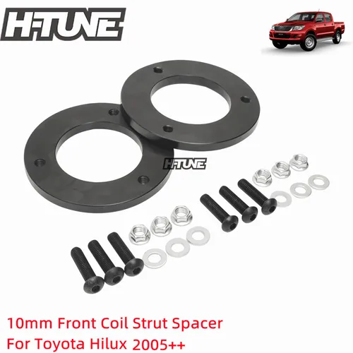 Imagen 1 del producto Kits de elevación de suspensión espaciador de puntal de bobina delantera de 10mm/15mm para Hilux Vigo KUN25 KUN26 REVO / Fortuner / 4Runner / FJ 2005 ++