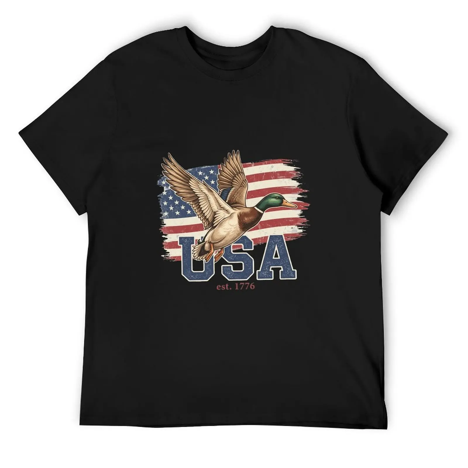 Buck Around And Find Out Deer Shotgun Retro Black T-Shirt Mens Outdoor Hunting Casual Cotton Short Sleeve Tee