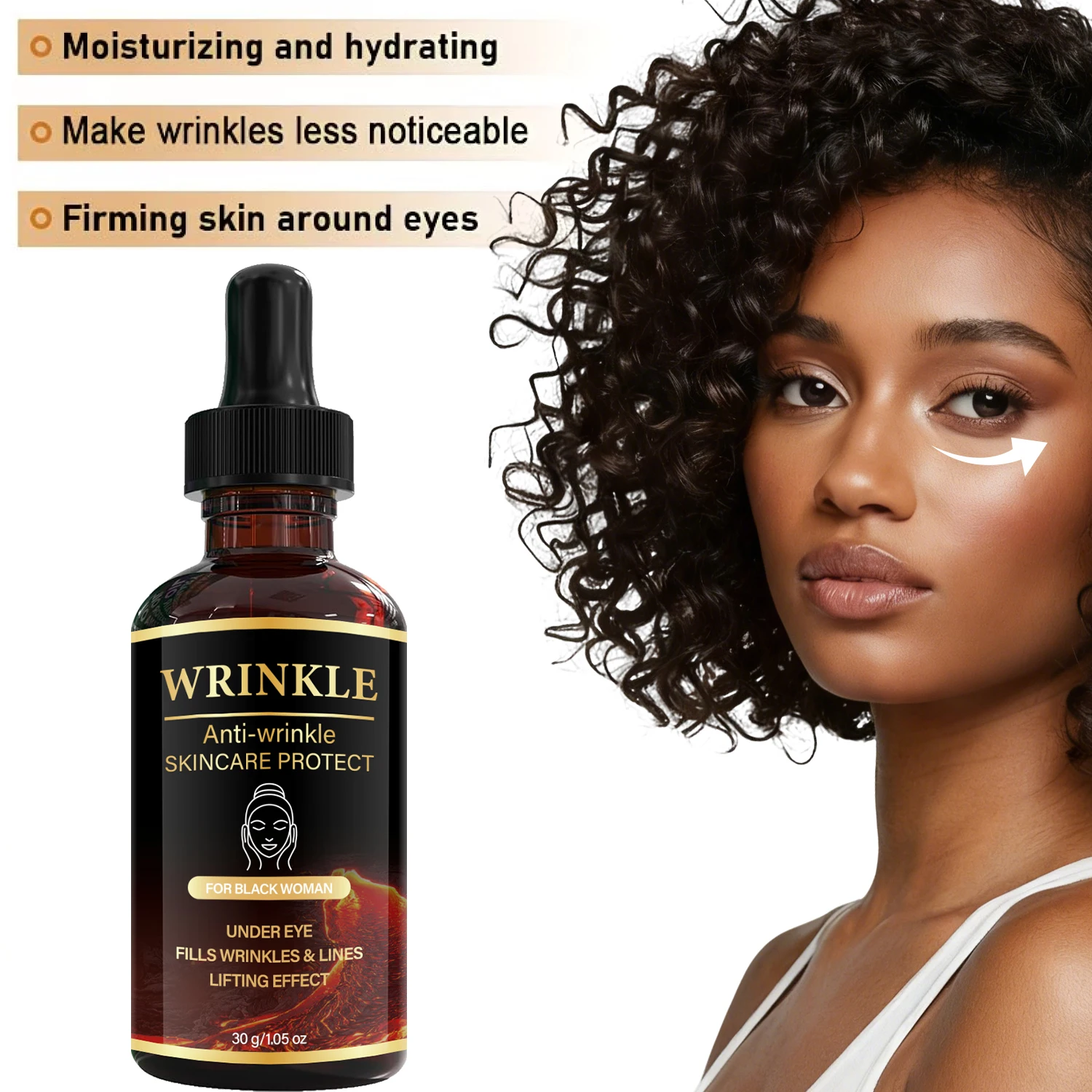 Water Ice Levin Anti Wrinkle Eye Care Oil Retinol Niacinamide Collagen Lifting Firming Under Eye Skin Oil 30g