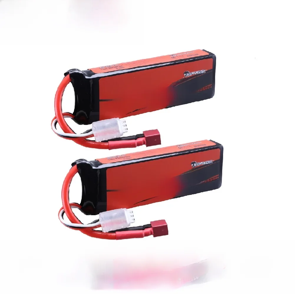 SUNPADOW 2S Lipo Battery 7.4V 40C 2200mAh z wtyczką Deans T do samolotów RC Quadcopter Helicopter Drone Quadcopter FPV Racing — 2