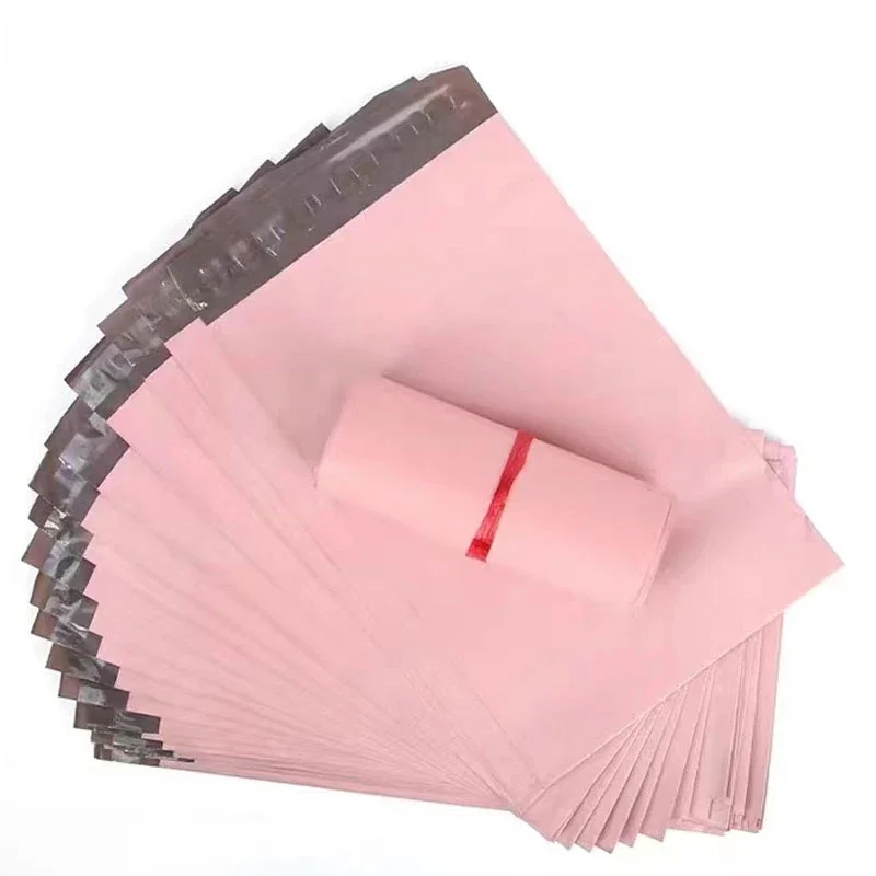50 Stuks Roze Poly Mailer Verzendzakken Waterdichte Mailing Enveloppen Self Seal Post Transportzakken Dikker Koerier Tas 16 Maten - afbeelding 2
