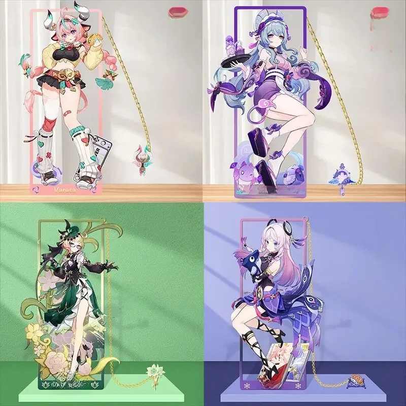 Jeu Genshin Impact signet en métal 8.5x3.5cm Varesa Citlali Lan Yan Yummatuki Mizuki Emilie gland signet Badge porte-clés déco