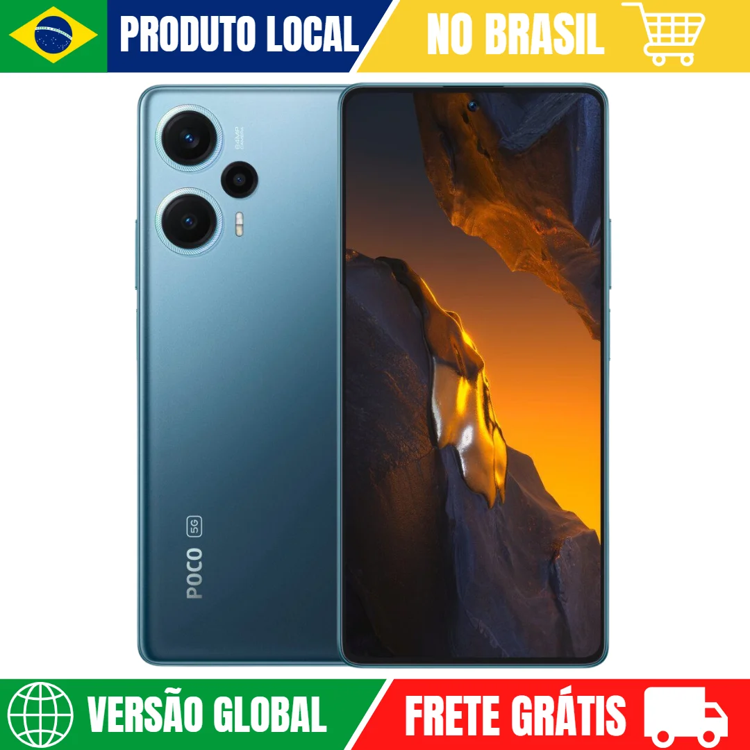 Xiaomi Poco F5 256GB Blue 12GB RAM Versão Global